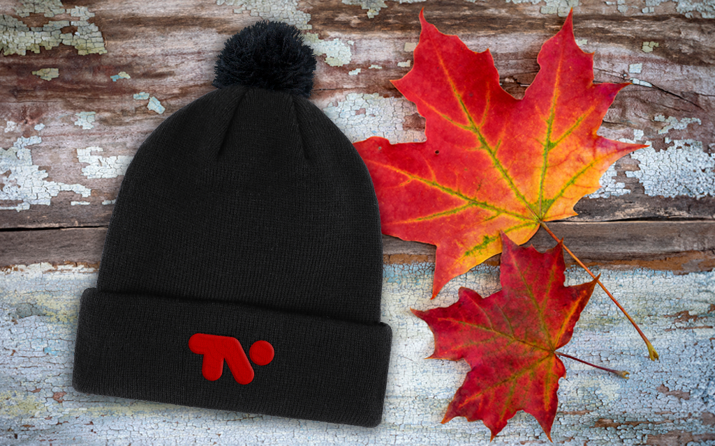 A toque with a tvo logo and a canadian leaf